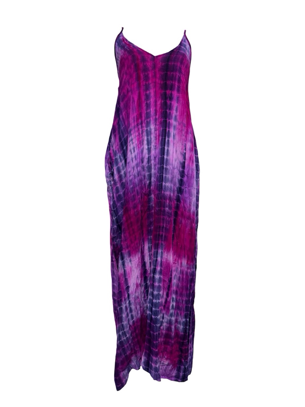 Lovestitch Tie Dye Sleeveless Maxi Dress Size Small Medium Adjustable Straps NWT